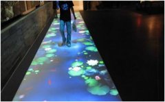 地面互動投影在展廳中的應用